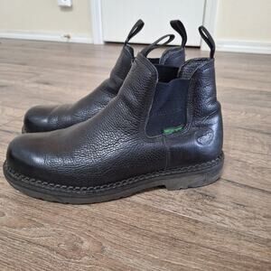 Georgia Giant Revamp Leather Waterproof Chelsea Work Black Boot men's 10.5